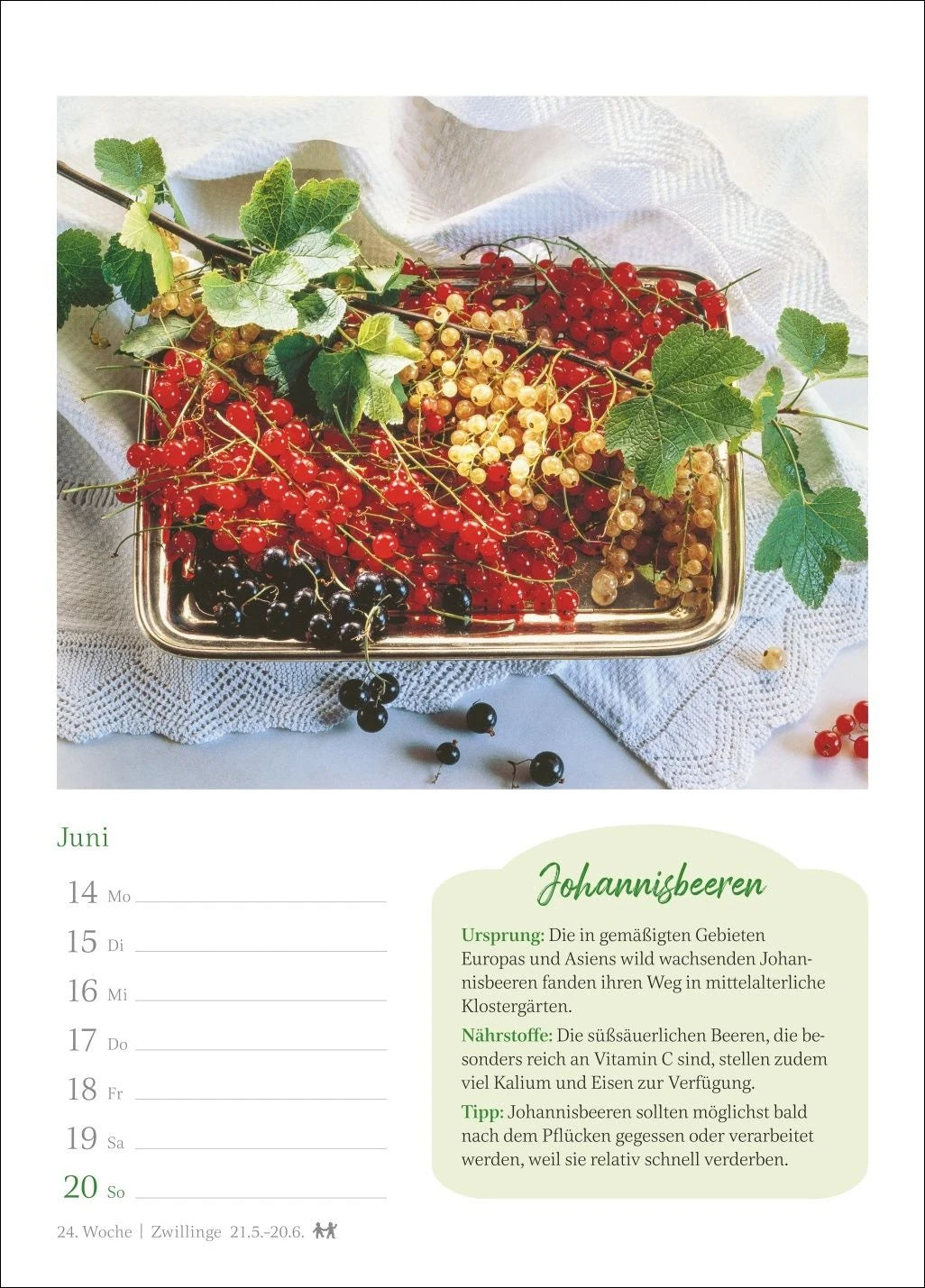 Der kleine Küchenkalender Wochenkalender 2027 - Wochenkalender mit praktischen Tipps – Ansicht
