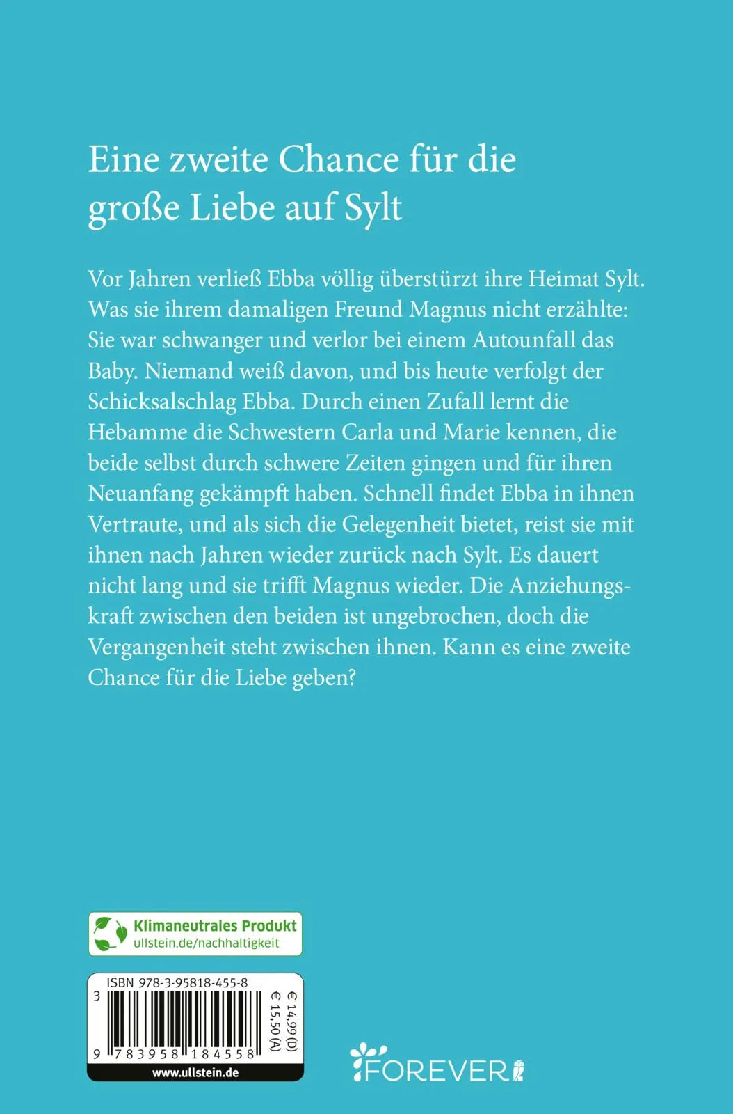 Buchrückseite von 'Der kleine Laden am Strand' mit Klappentext - Taschenbuch
