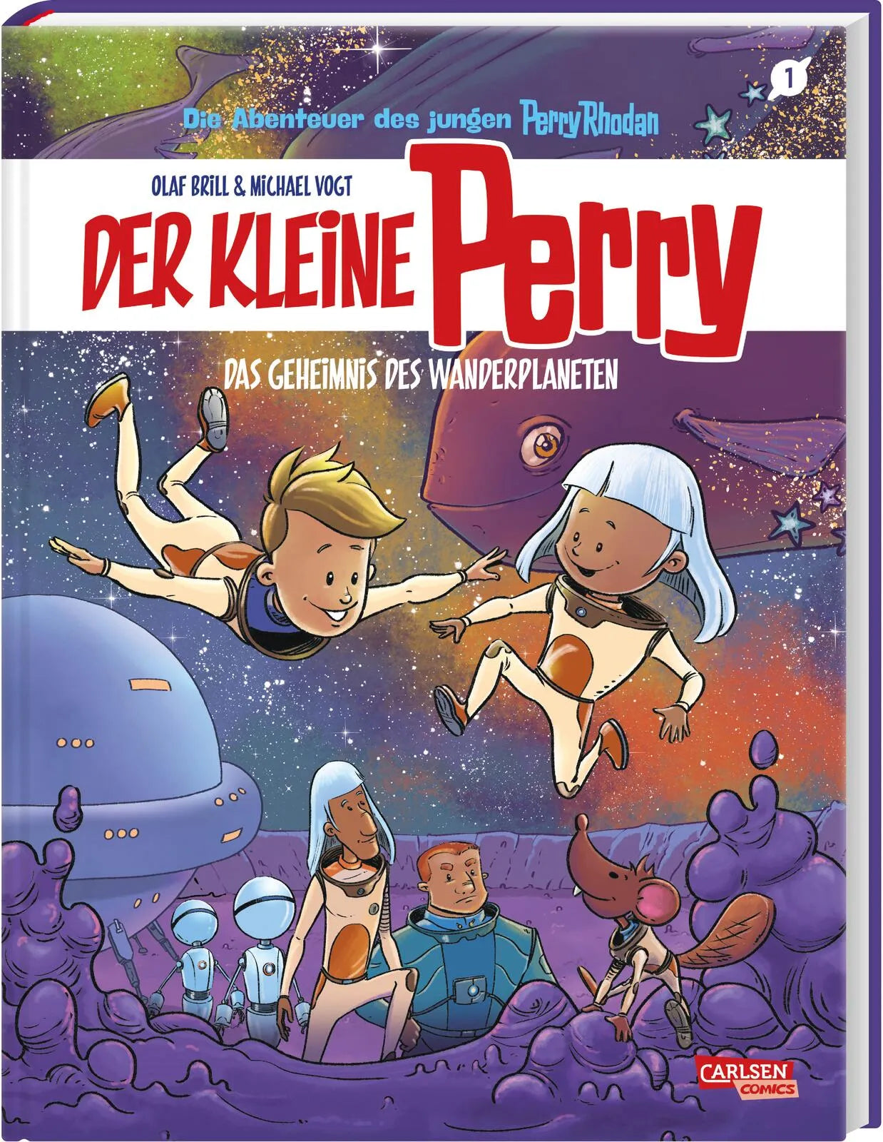 Buchcover von 'Der kleine Perry 1: Das Geheimnis des Wanderplaneten' - Gebundene Ausgabe von Olaf Brill