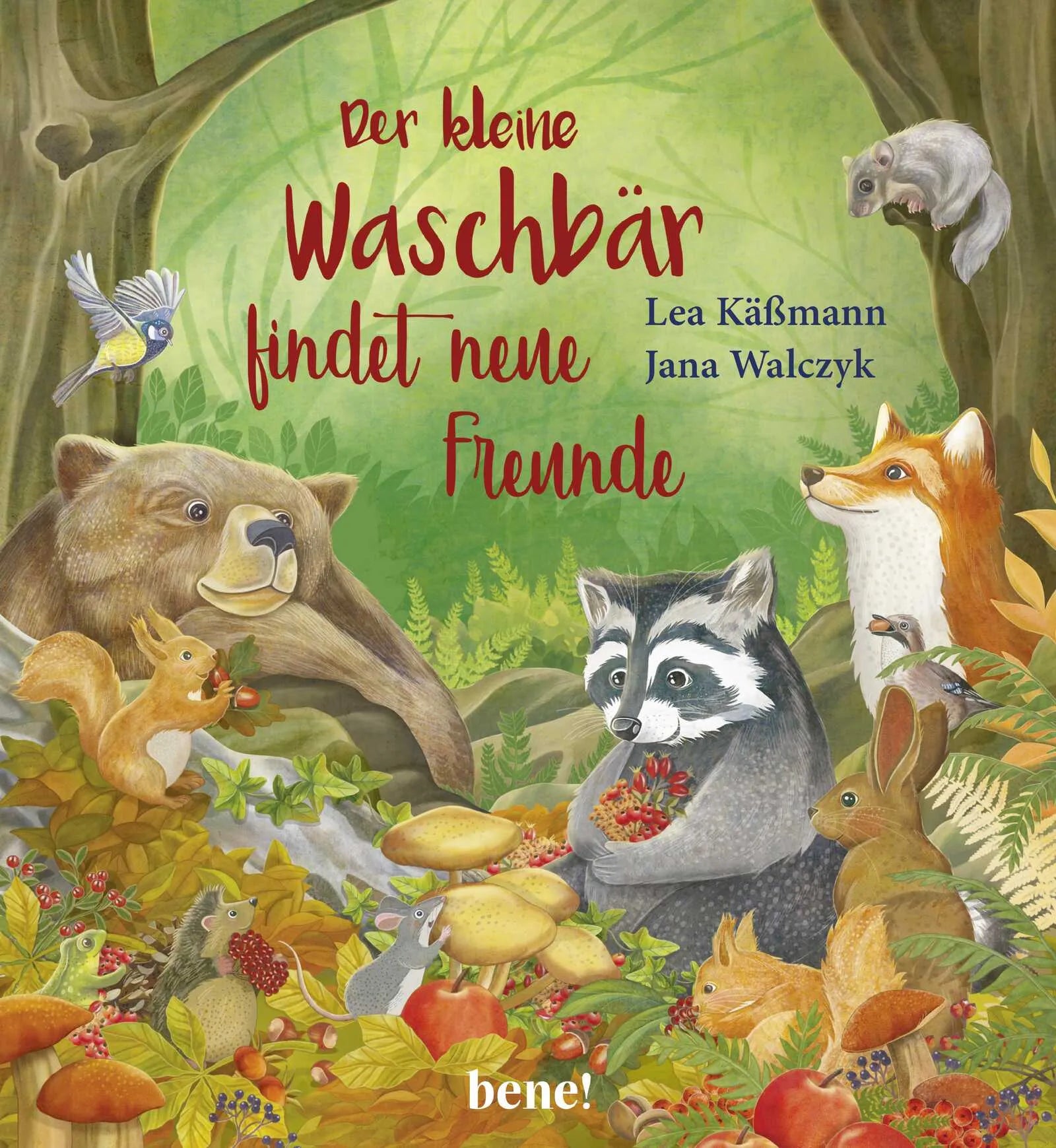Buchcover von 'Der kleine Waschbär findet neue Freunde – ein Bilderbuch für Kinder ab 2 Jahren' - Gebundene Ausgabe von Lea Käßmann