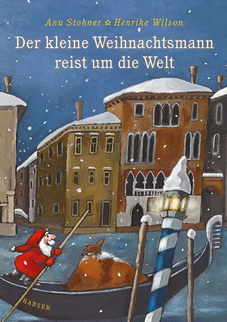 Buchcover von 'Der kleine Weihnachtsmann reist um die Welt' - Gebundene Ausgabe von Anu Stohner