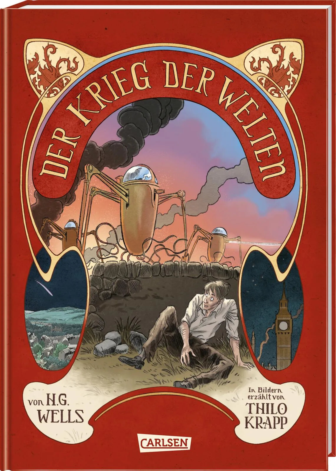 Buchcover von 'Der Krieg der Welten - Farbausgabe' - Gebundene Ausgabe von Thilo Krapp