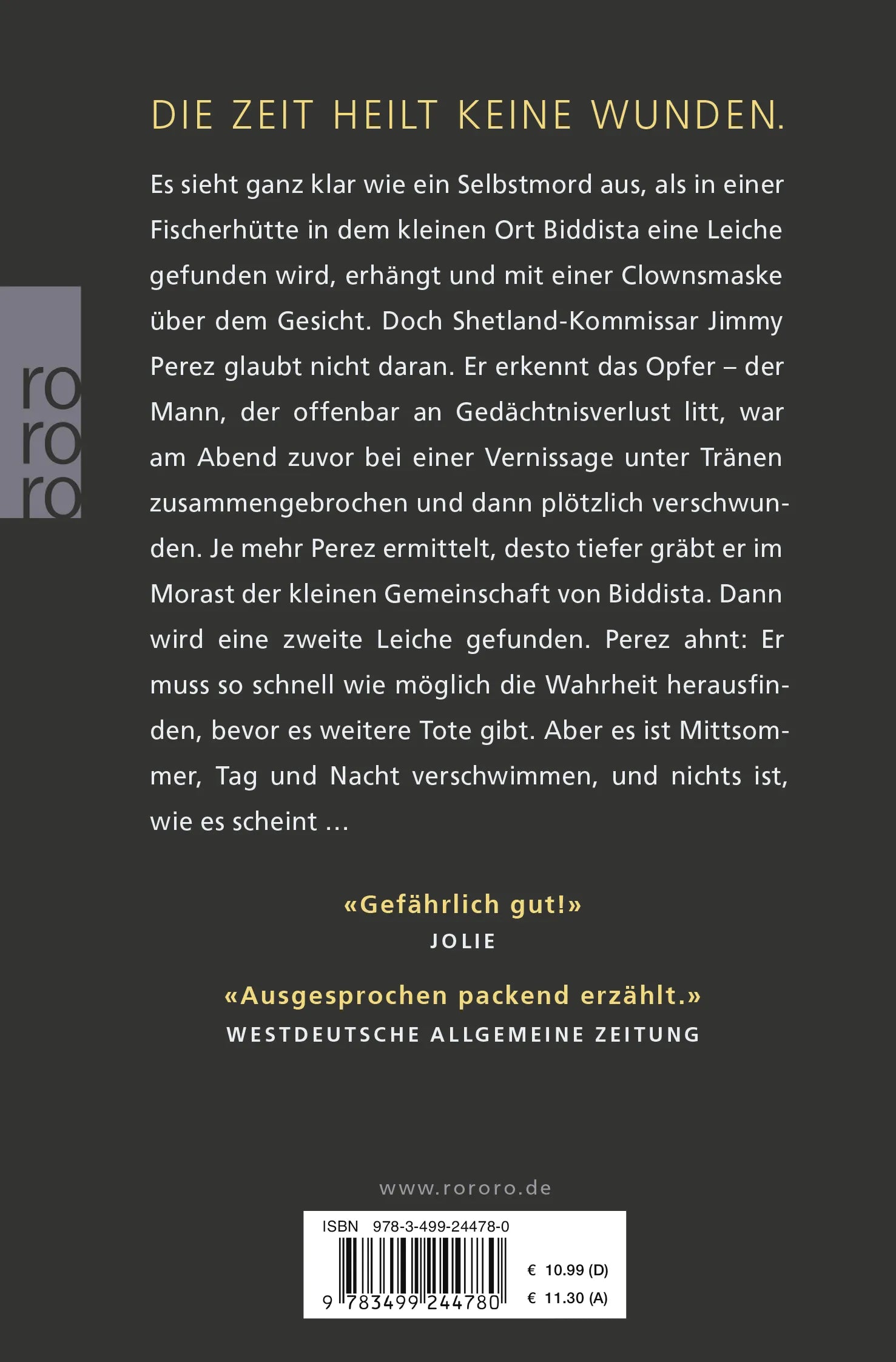 Buchrückseite von 'Der längste Tag' mit Klappentext - Taschenbuch