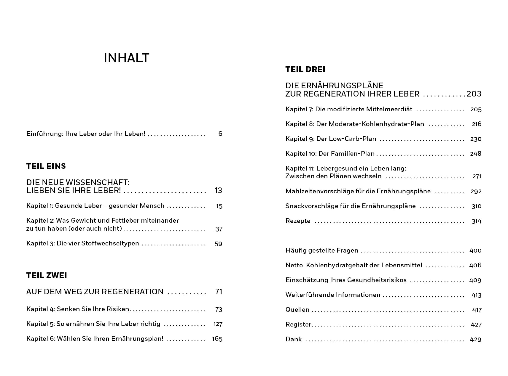 Innenansicht von 'Der Leber-Code' - Taschenbuch