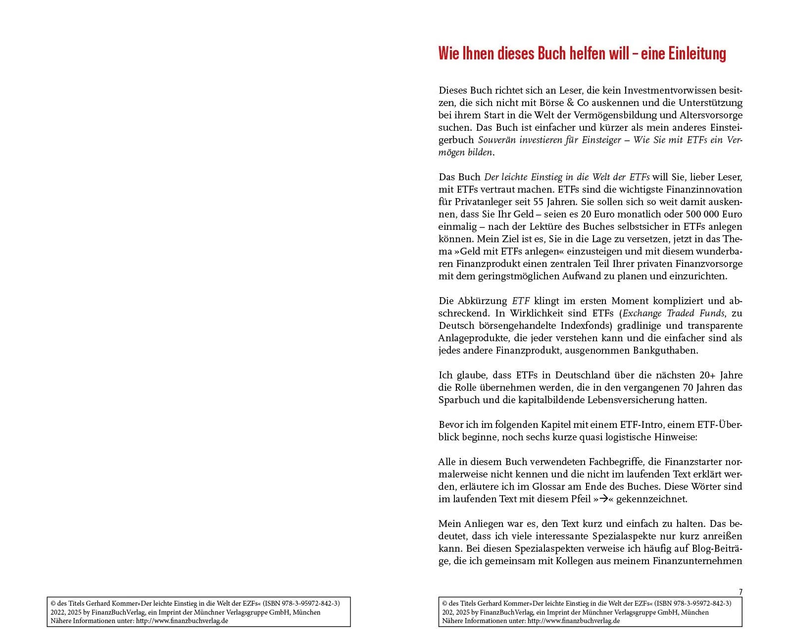 Innenansicht von 'Der leichte Einstieg in die Welt der ETFs' - Paperback