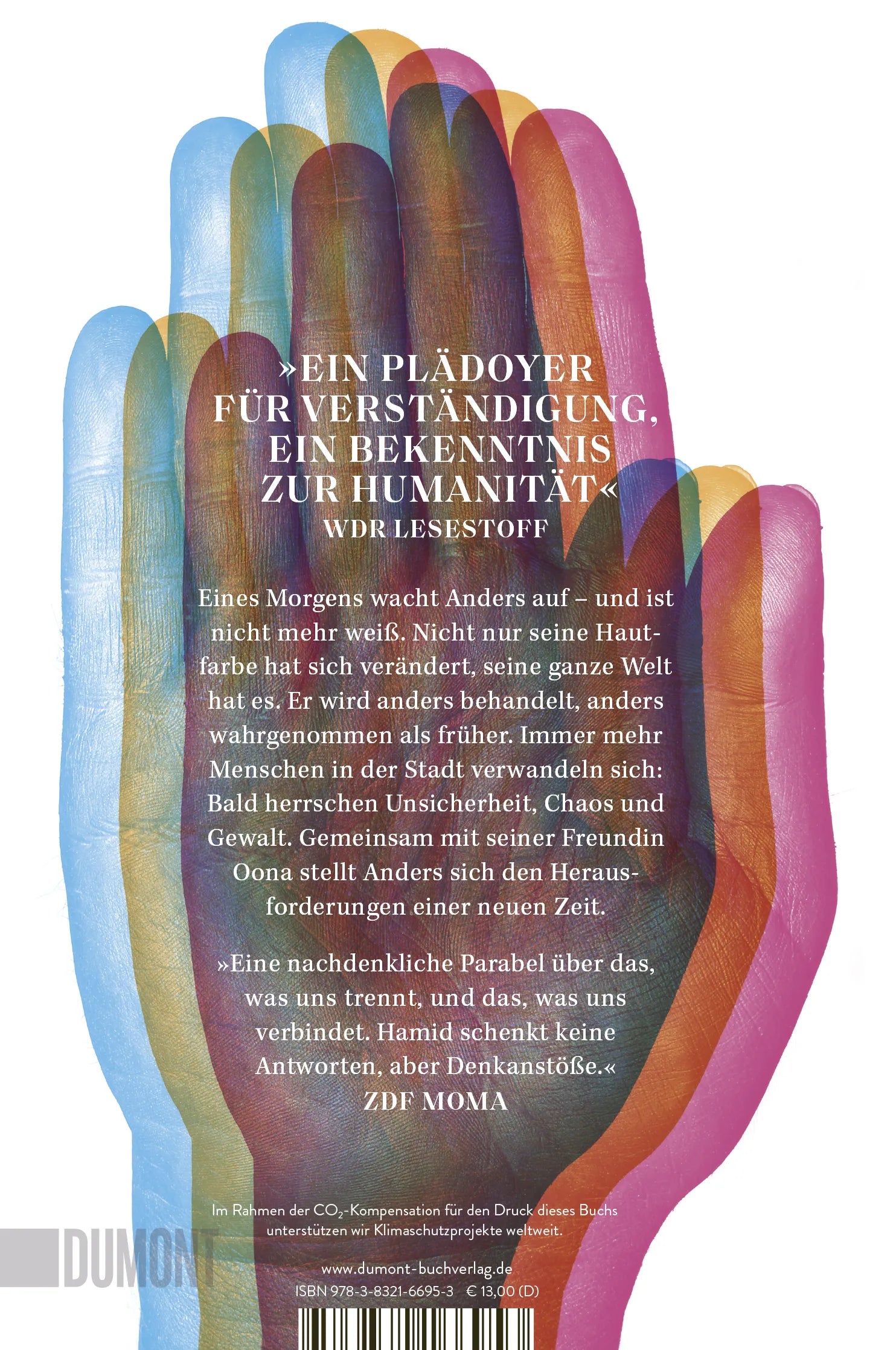 BuchrÃ¼ckseite von 'Der letzte weiße Mann' mit Klappentext - Taschenbuch