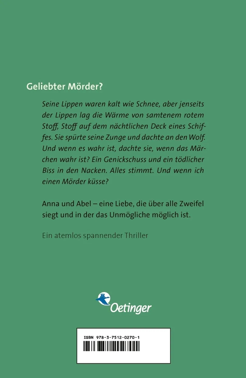 Buchrückseite von 'Der Märchenerzähler' mit Klappentext - Taschenbuch