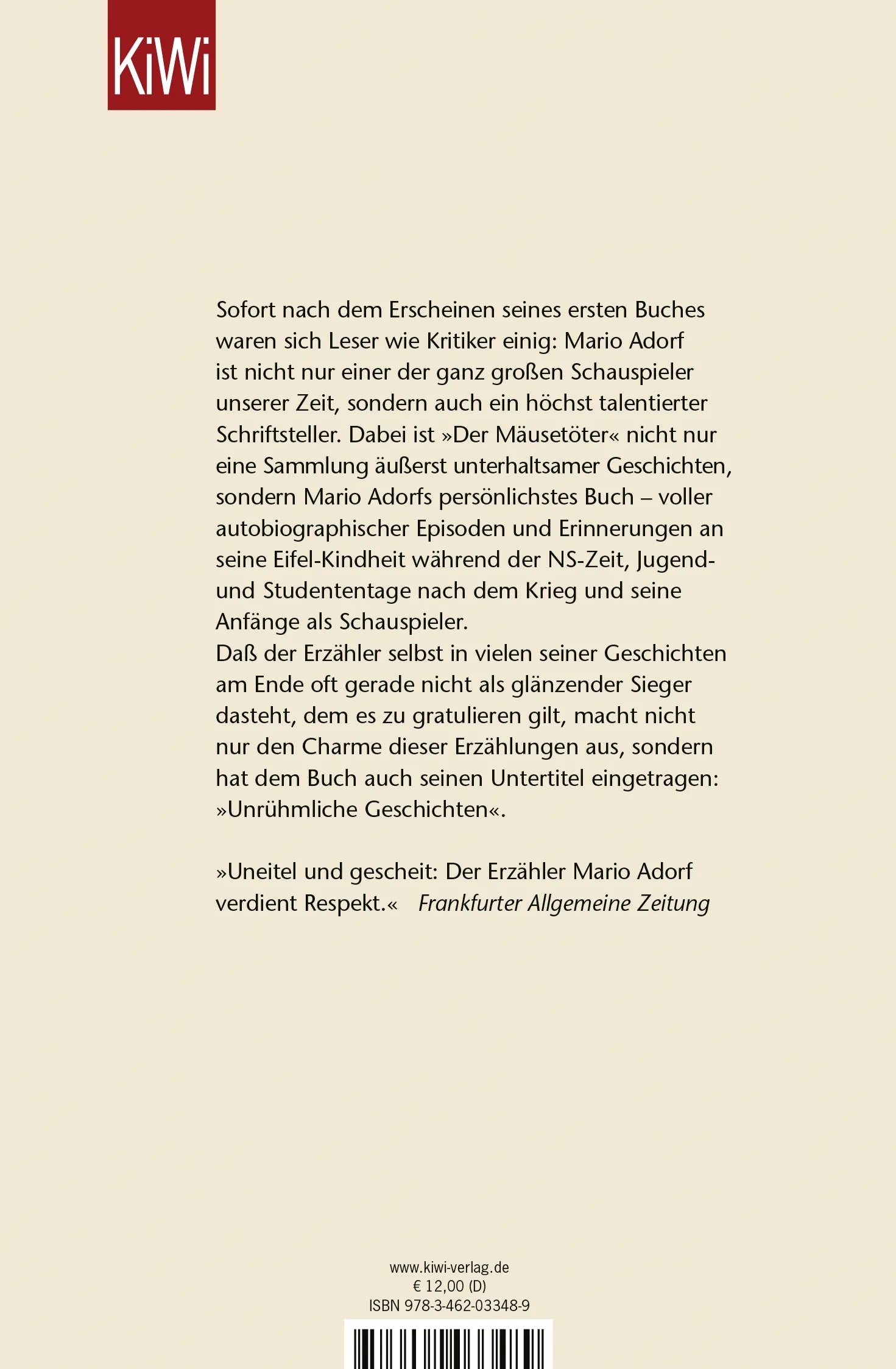 Rückseite: Der Mäusetöter (Taschenbuch)