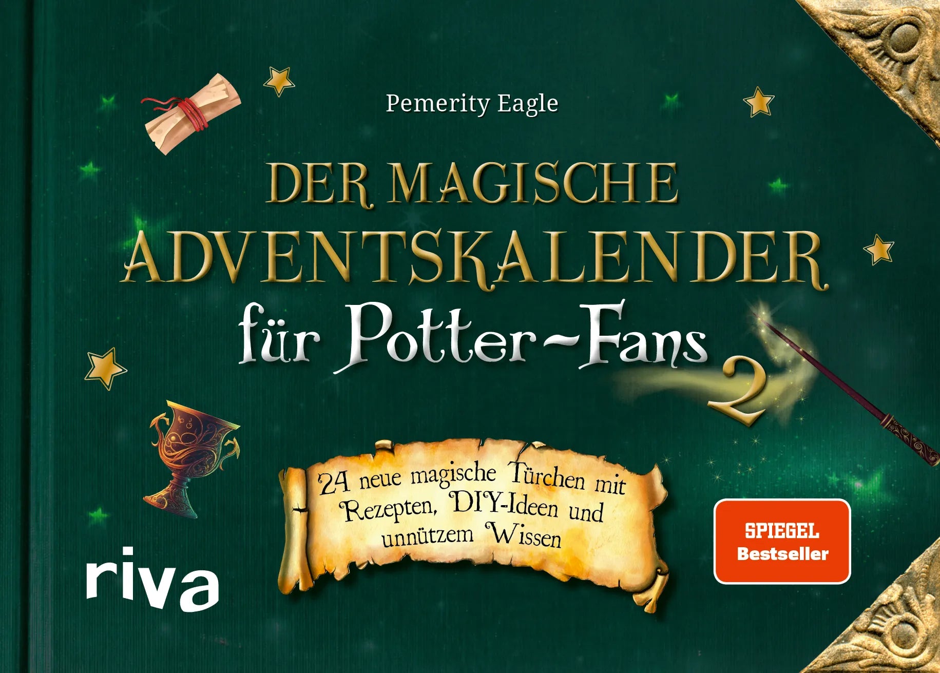 Buchcover von 'Der magische Adventskalender für Potter-Fans 2' - Gebundene Ausgabe von Pemerity Eagle