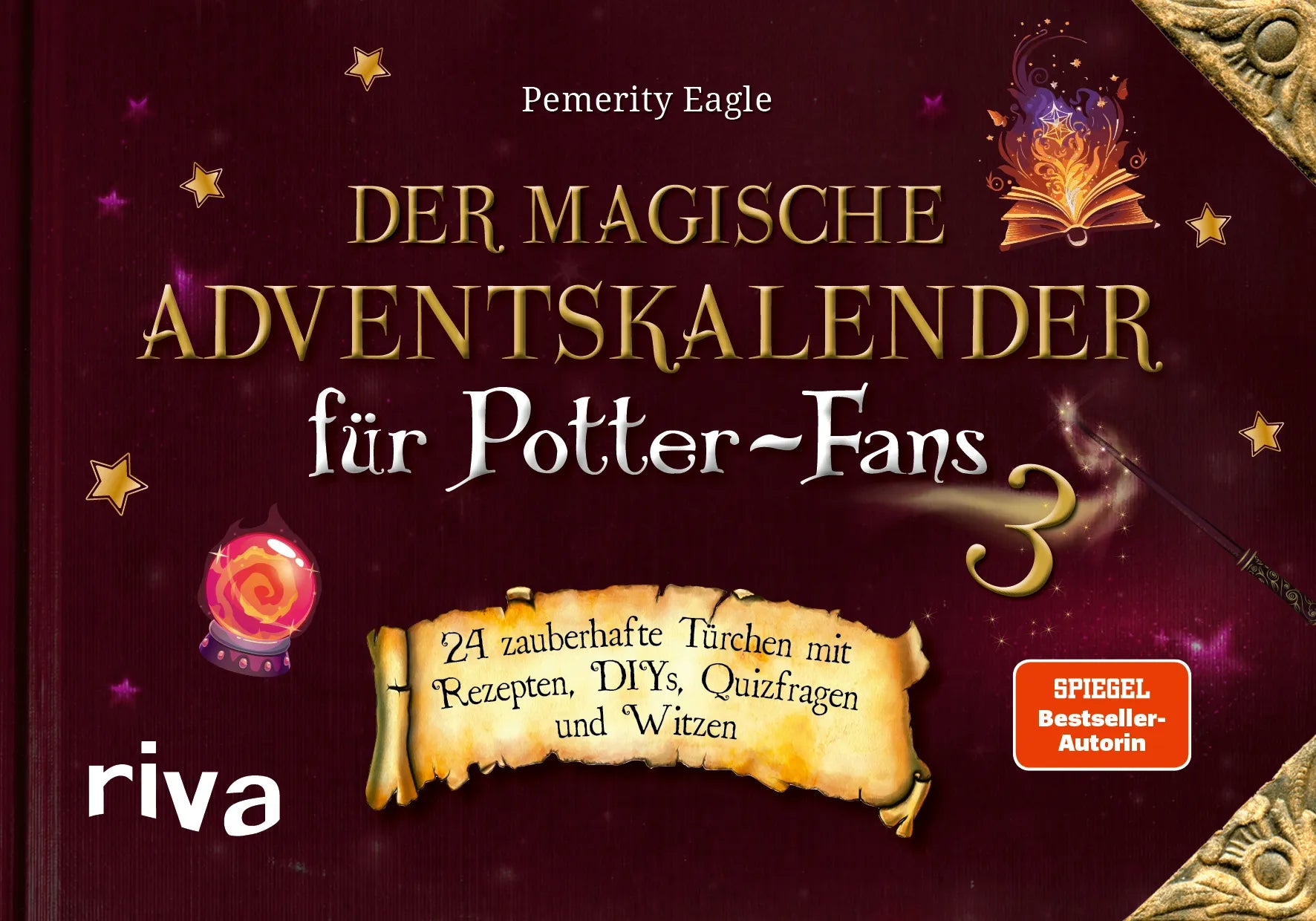 Buchcover von 'Der magische Adventskalender für Potter-Fans 3' - Gebundene Ausgabe von Pemerity Eagle