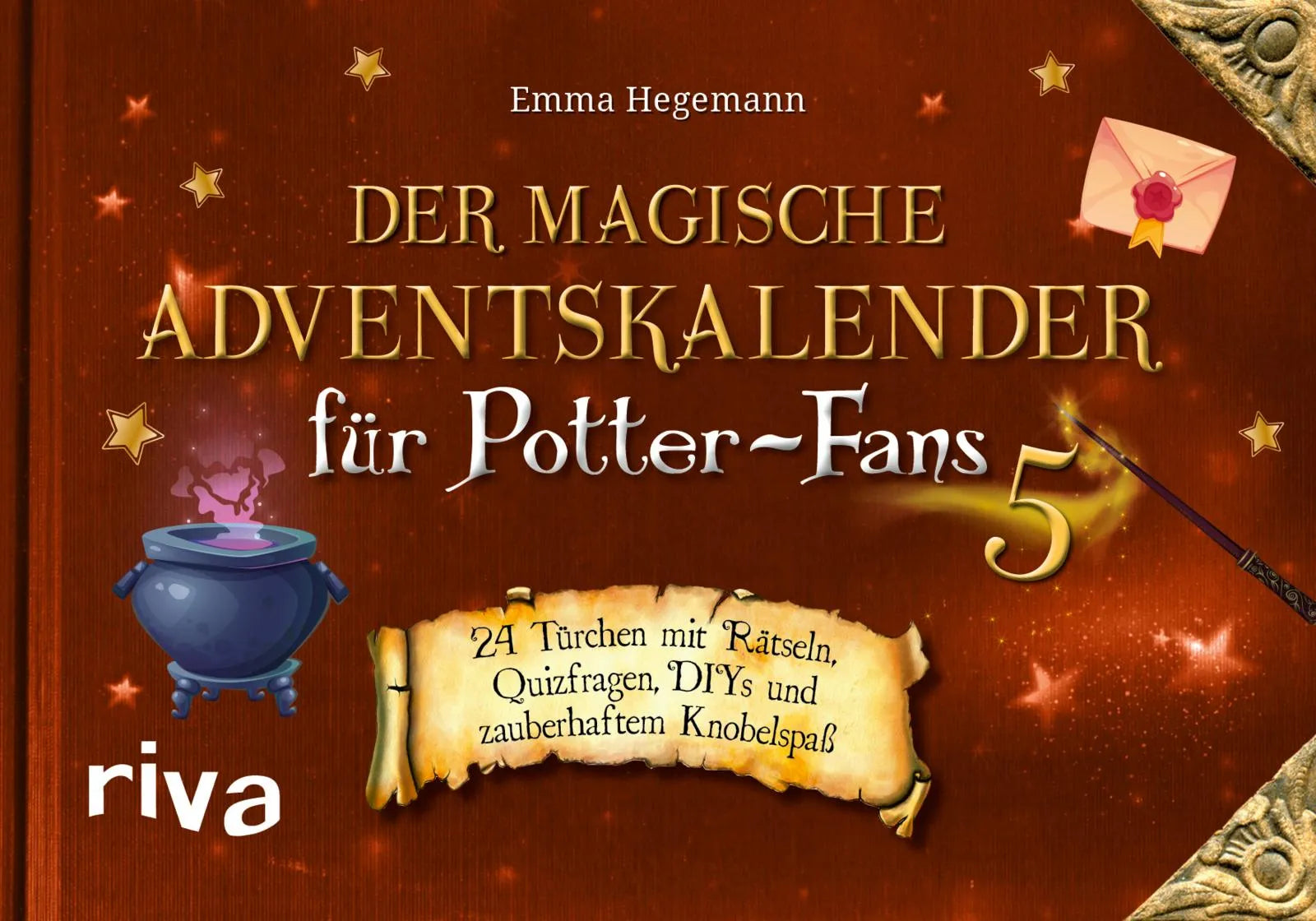 Cover: Der magische Adventskalender für Potter-Fans 5 (Hardcover) von Emma Hegemann