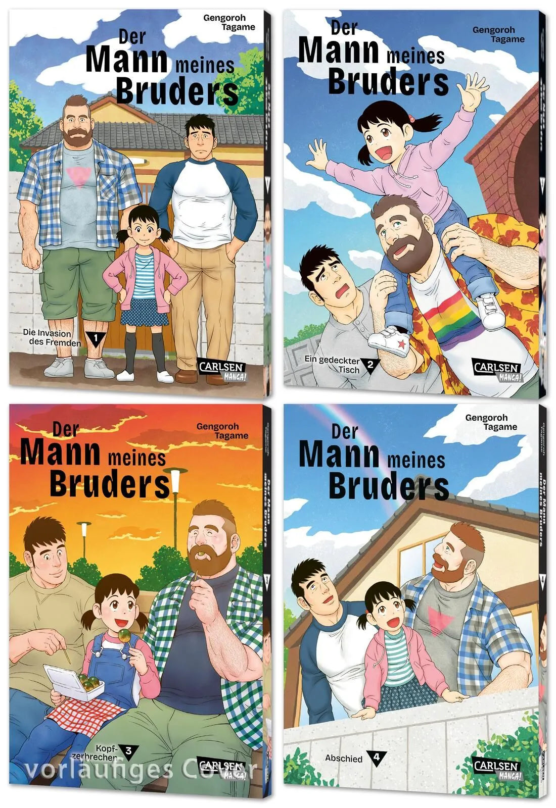 Cover: Der Mann meines Bruders Komplettpack 1-4 (Buch) von Gengoroh Tagame