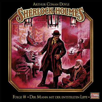 Buchcover von 'Der Mann mit der entstellten Lippe' - Hörbuch (CD) von Sir Arthur Conan Doyle