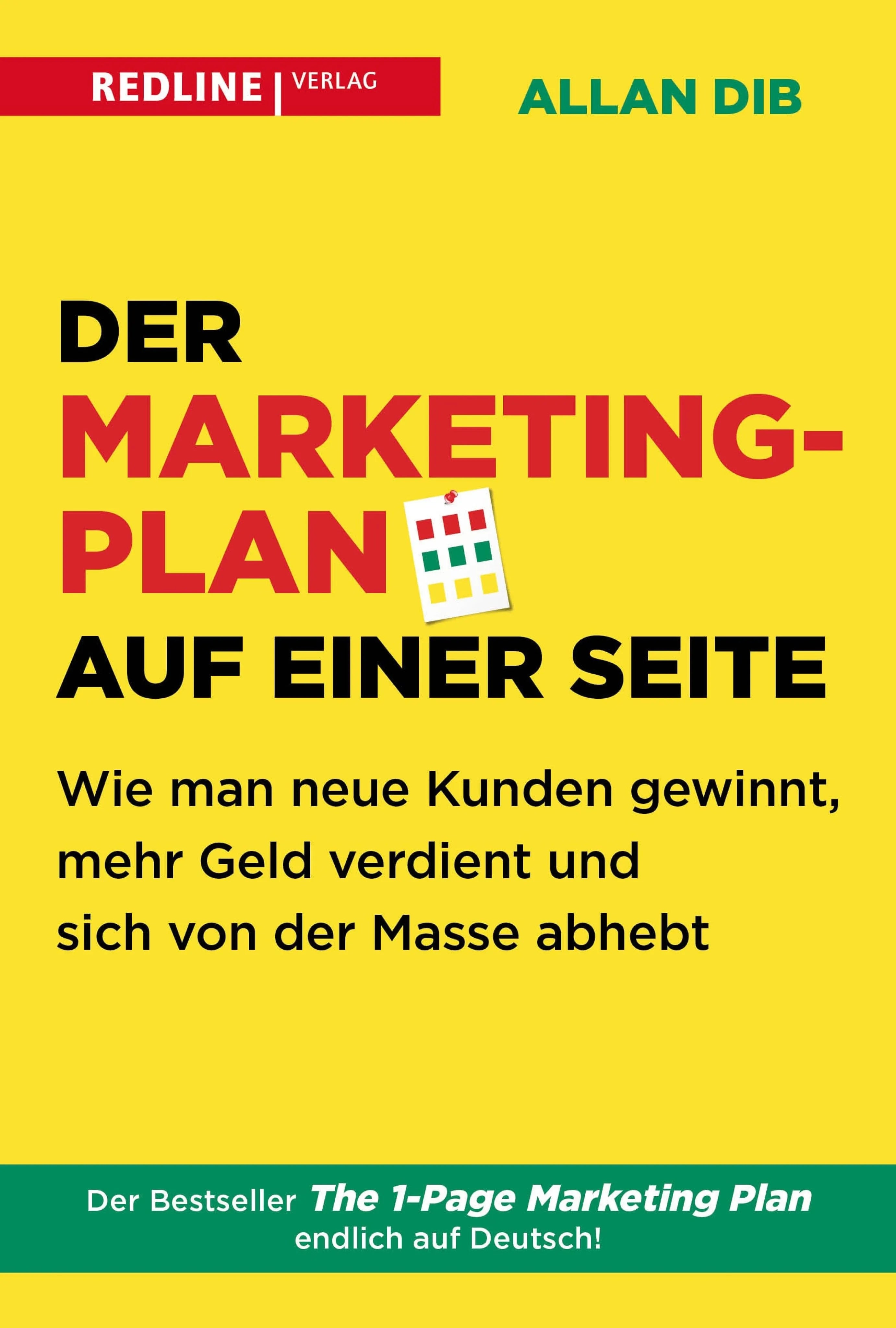 Cover: Der Marketingplan auf einer Seite (E-Book) von Allan Dib