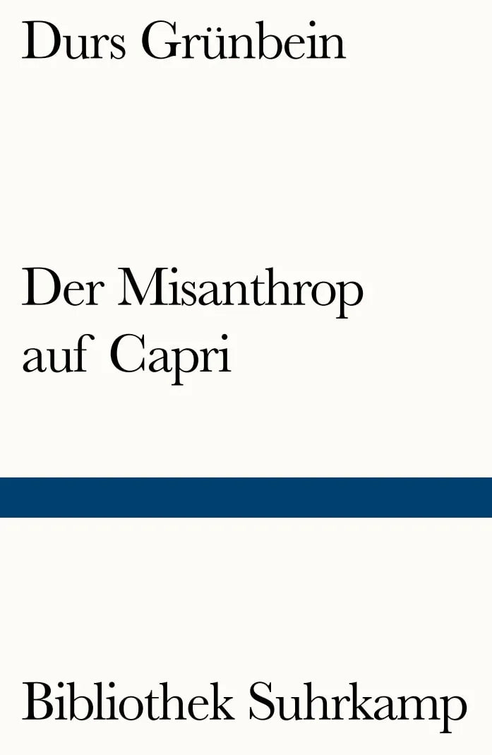 Buchcover von 'Der Misanthrop auf Capri' - Taschenbuch von Durs Grünbein