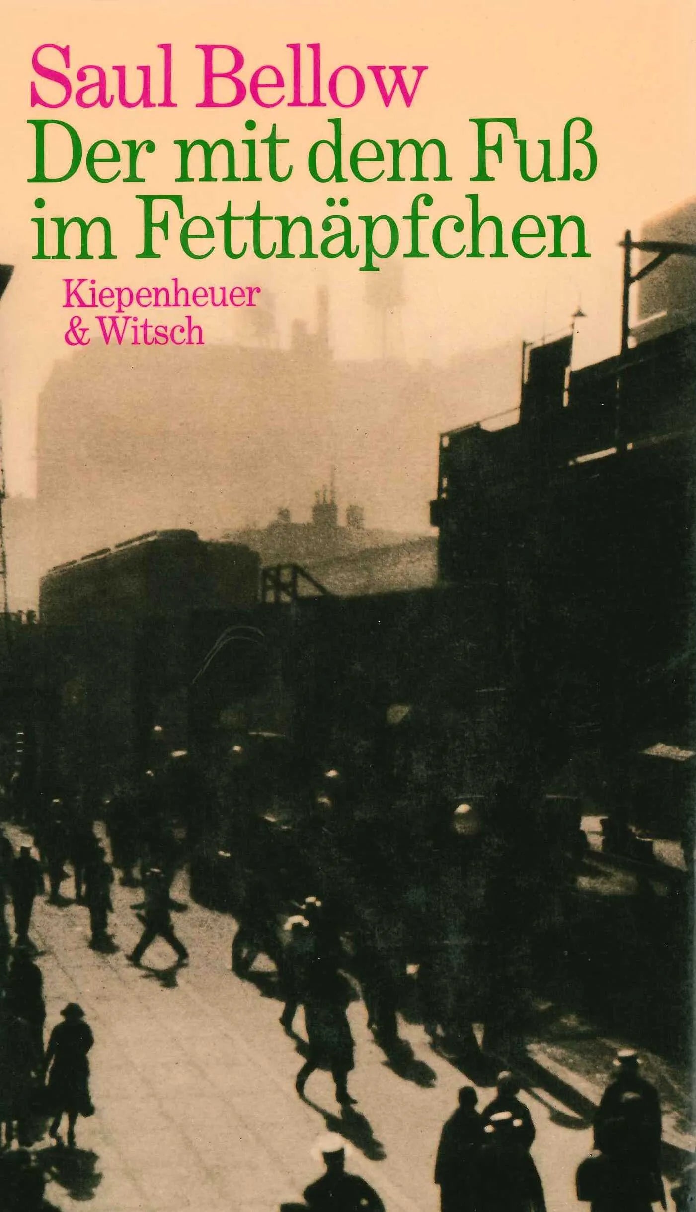 Buchcover von 'Der mit dem Fuß im Fettnäpfchen' - Gebundene Ausgabe von Saul Bellow