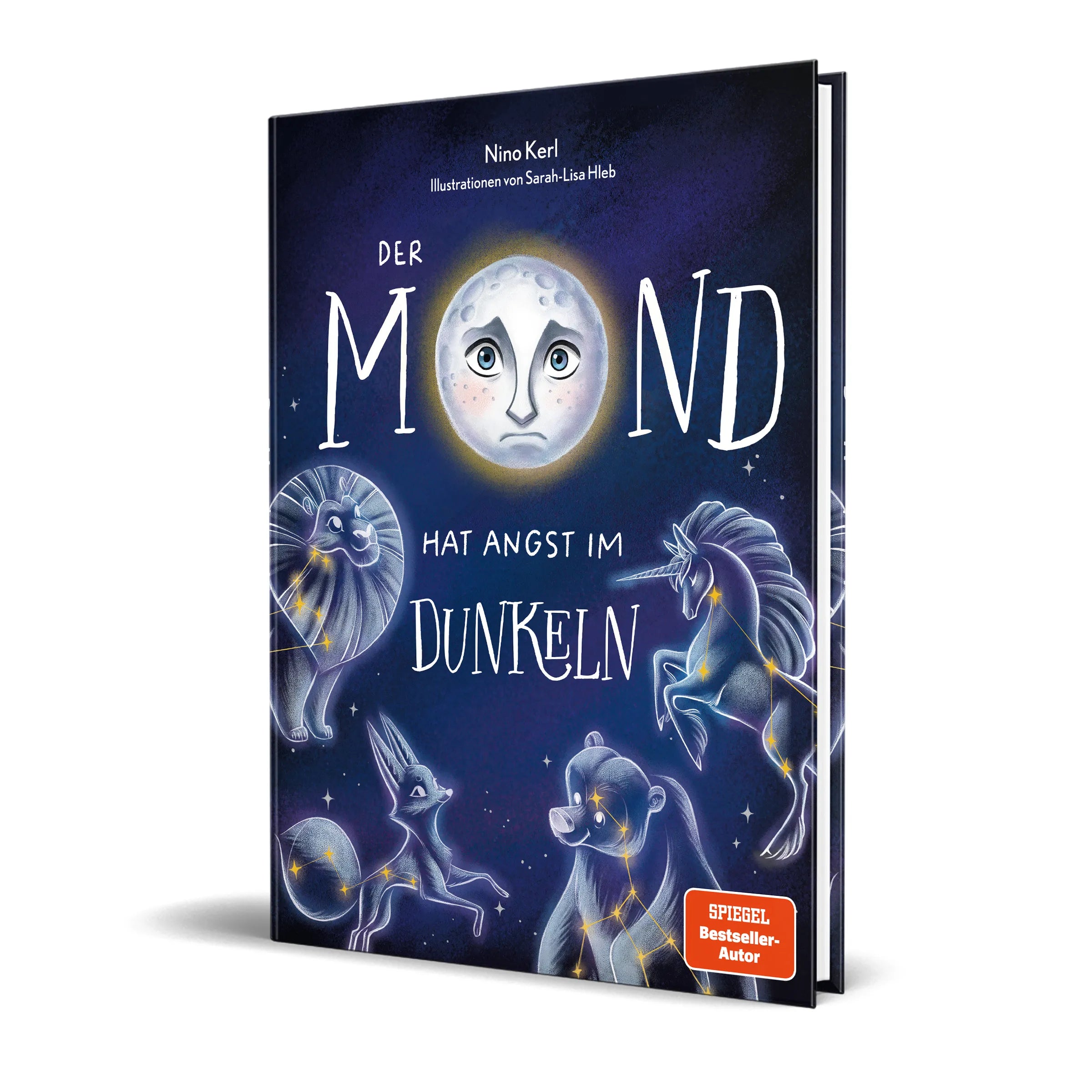 Buchcover von 'Der Mond hat Angst im Dunkeln' - Gebundene Ausgabe von Nino Kerl