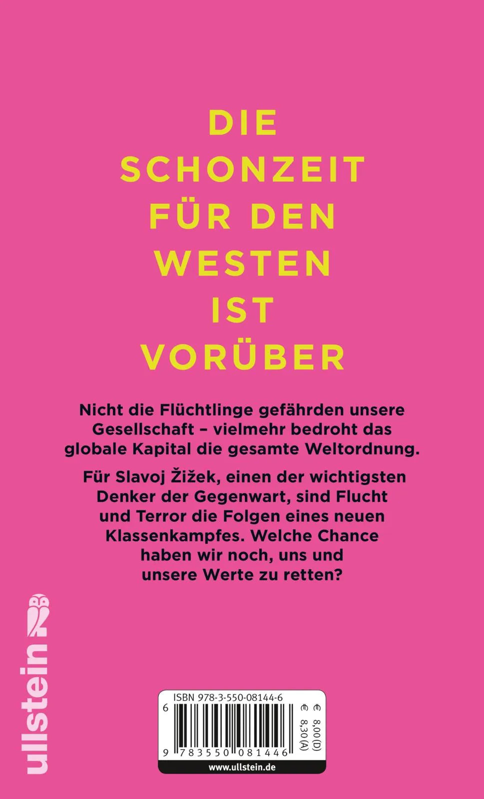 Buchrückseite von 'Der neue Klassenkampf' mit Klappentext - Taschenbuch