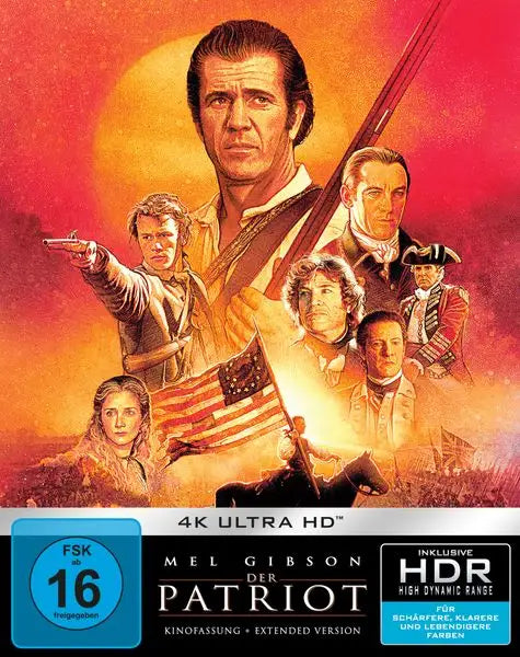 Der Patriot Extended Version und Kinofassung Steelbook 4K UHD Blu-ray Filmcover