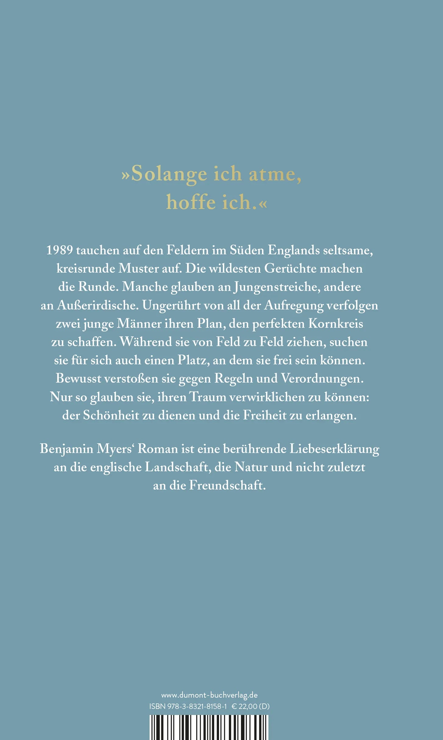 BuchrÃ¼ckseite von 'Der perfekte Kreis' mit Klappentext - Gebundene Ausgabe