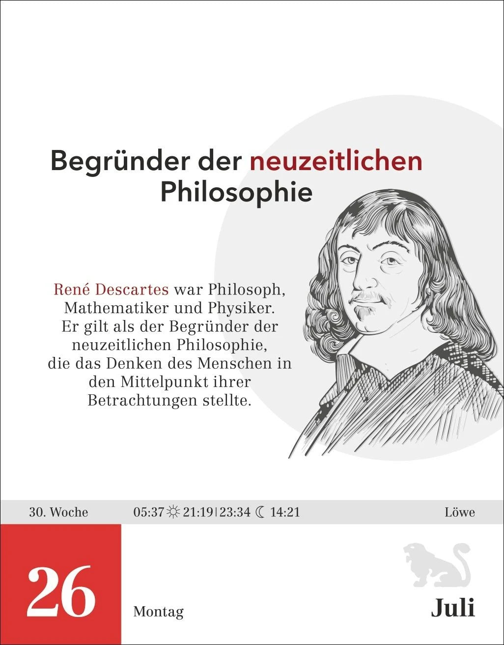 Der Philosophie-Kalender Tagesabreißkalender 2027 – Ansicht