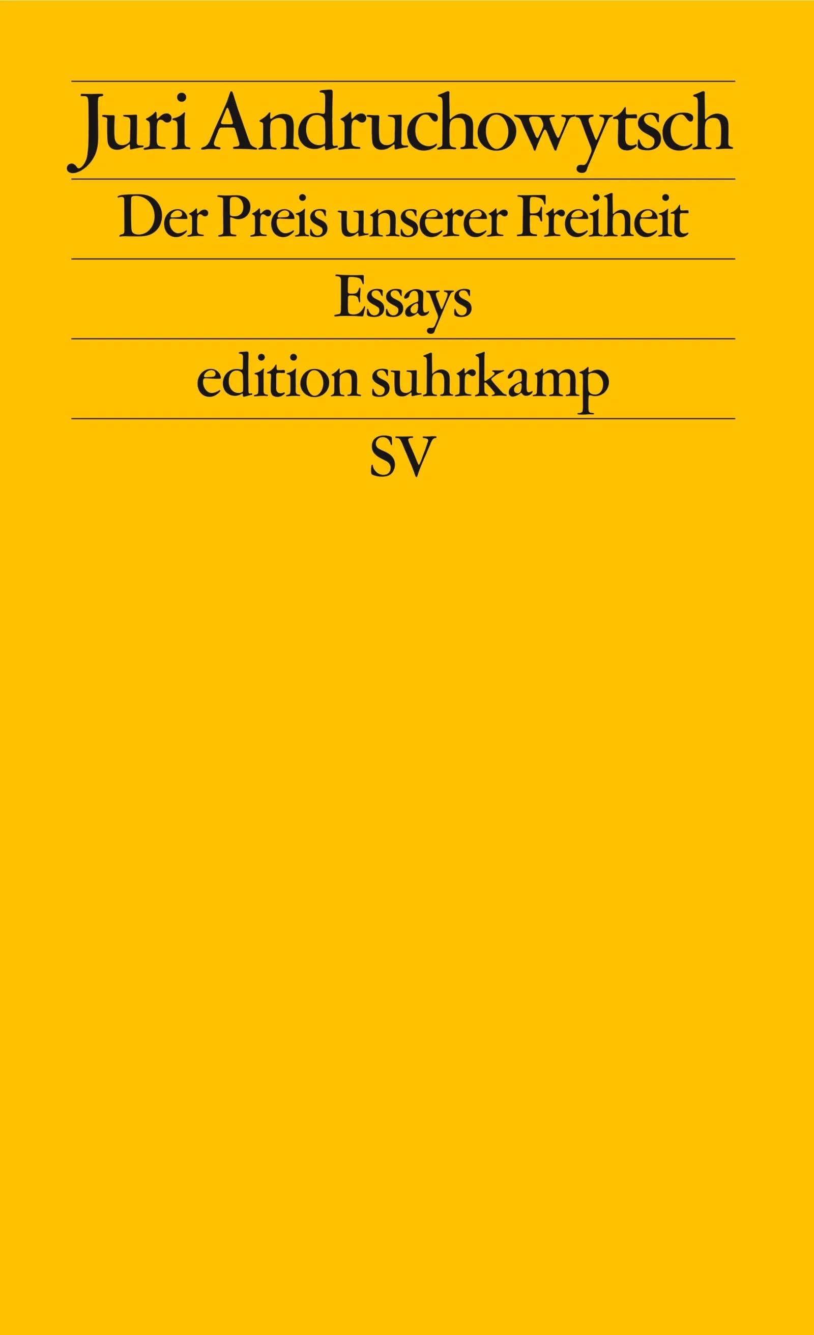Cover: Der Preis unserer Freiheit (E-Book) von Juri Andruchowytsch