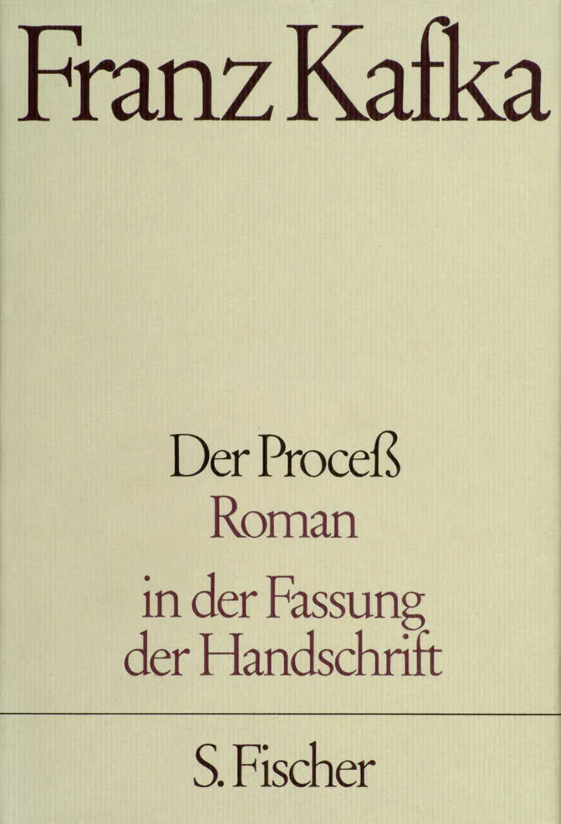 Buchcover von 'Der Proceß' - Gebundene Ausgabe von Franz Kafka