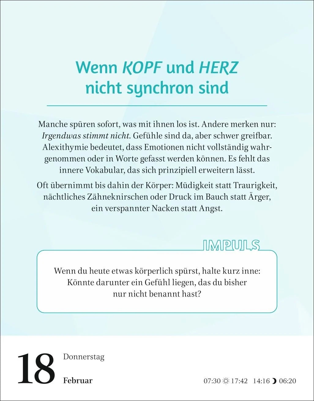 Der Psychologie-Kalender Tagesabreißkalender 2027 - Endlich wissen, wie wir ticken – Ansicht