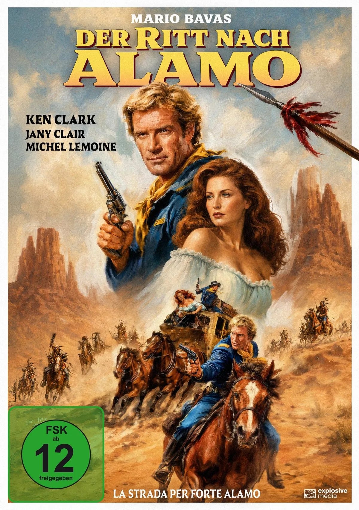DVD-Cover: Der Ritt nach Alamo. Regie: Mario Bava