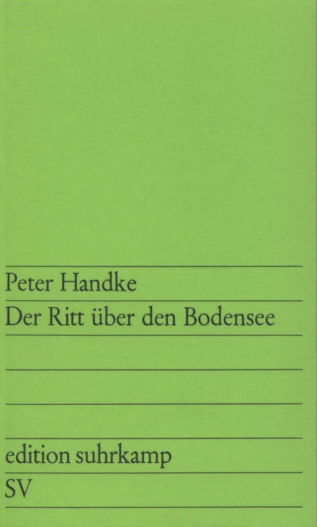 Buchcover von 'Der Ritt über den Bodensee' - Taschenbuch von Peter Handke