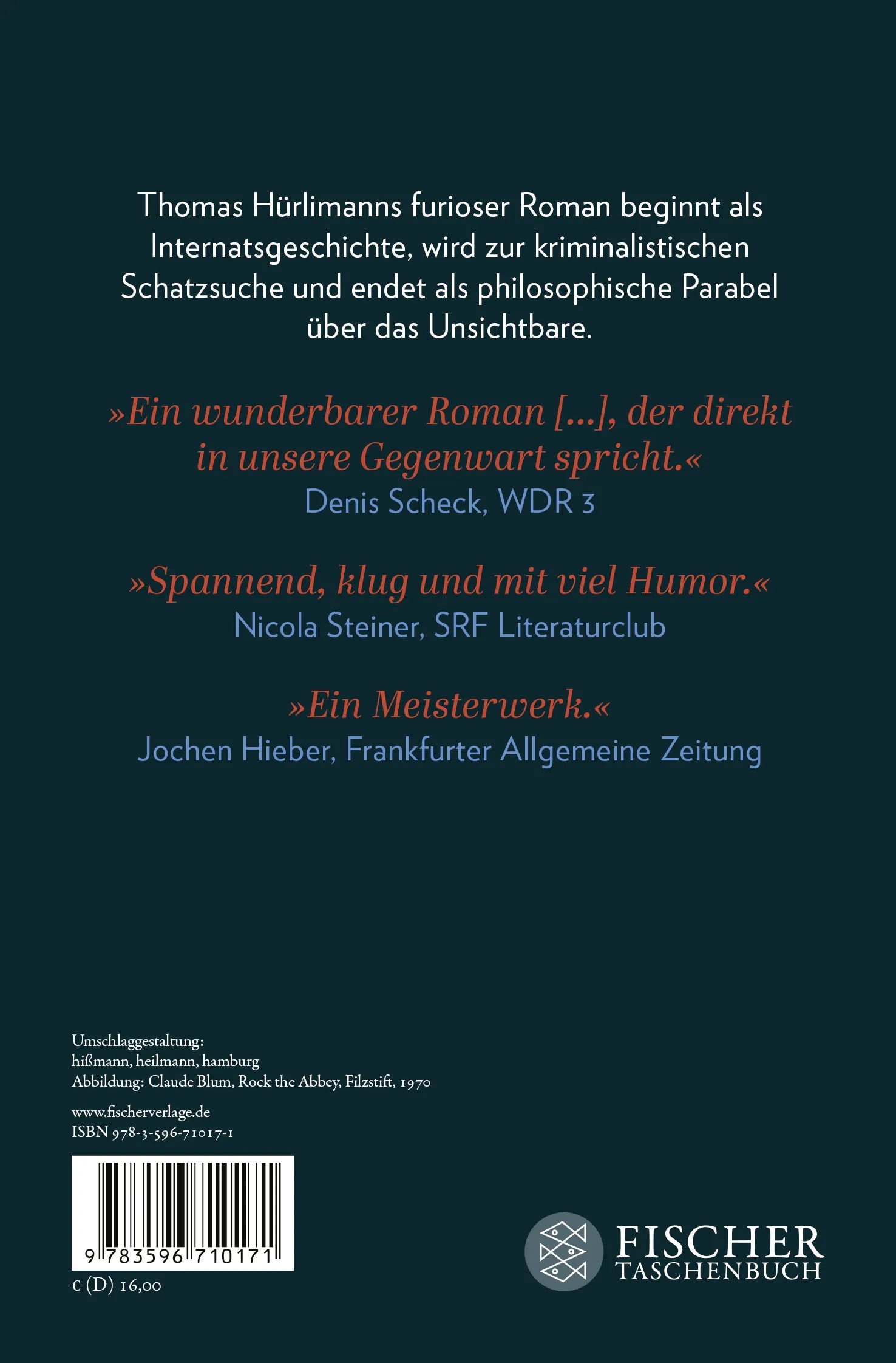 Buchrückseite von 'Der Rote Diamant' mit Klappentext - Taschenbuch