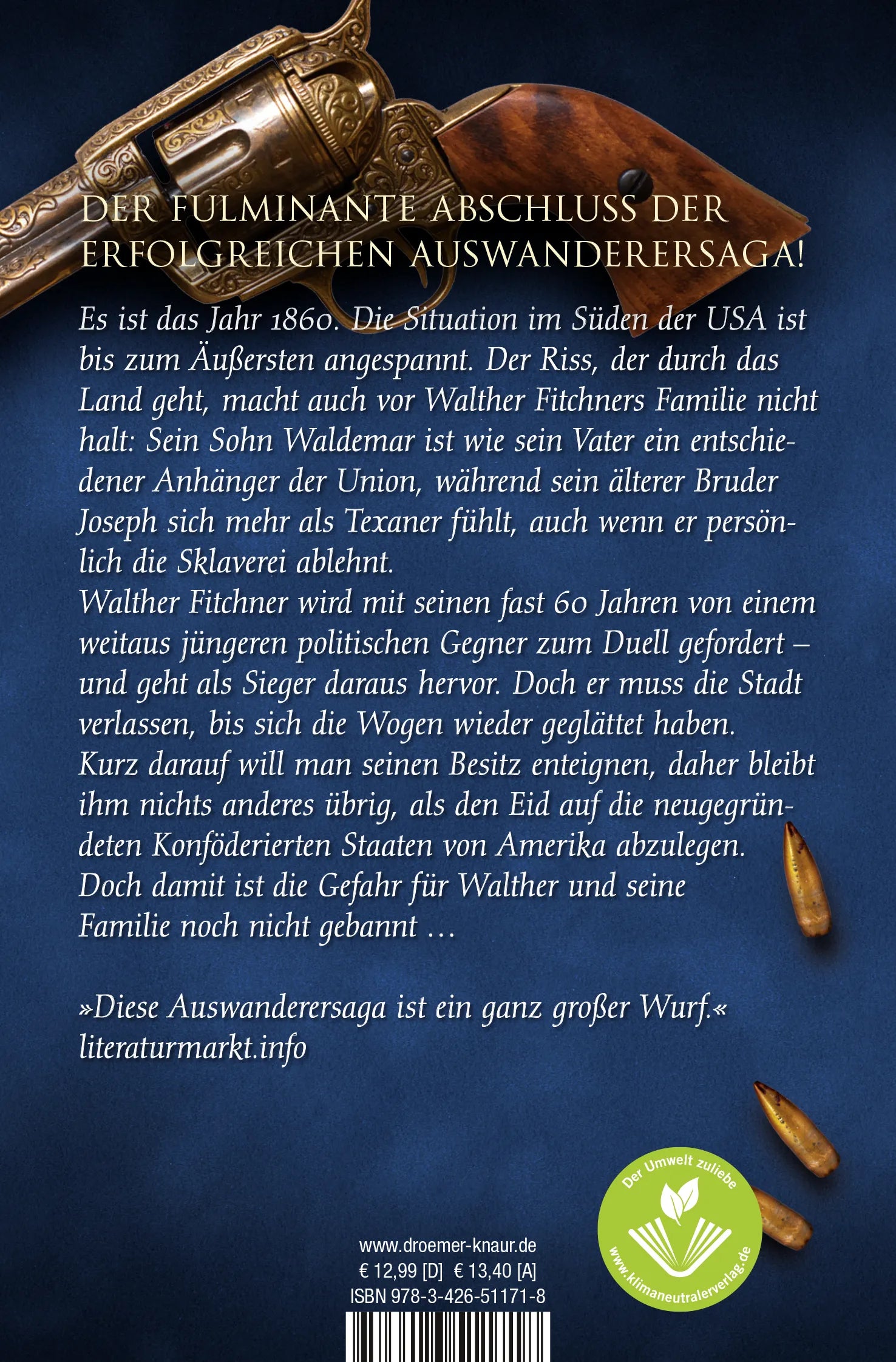 Buchrückseite von 'Der rote Himmel' mit Klappentext - Taschenbuch