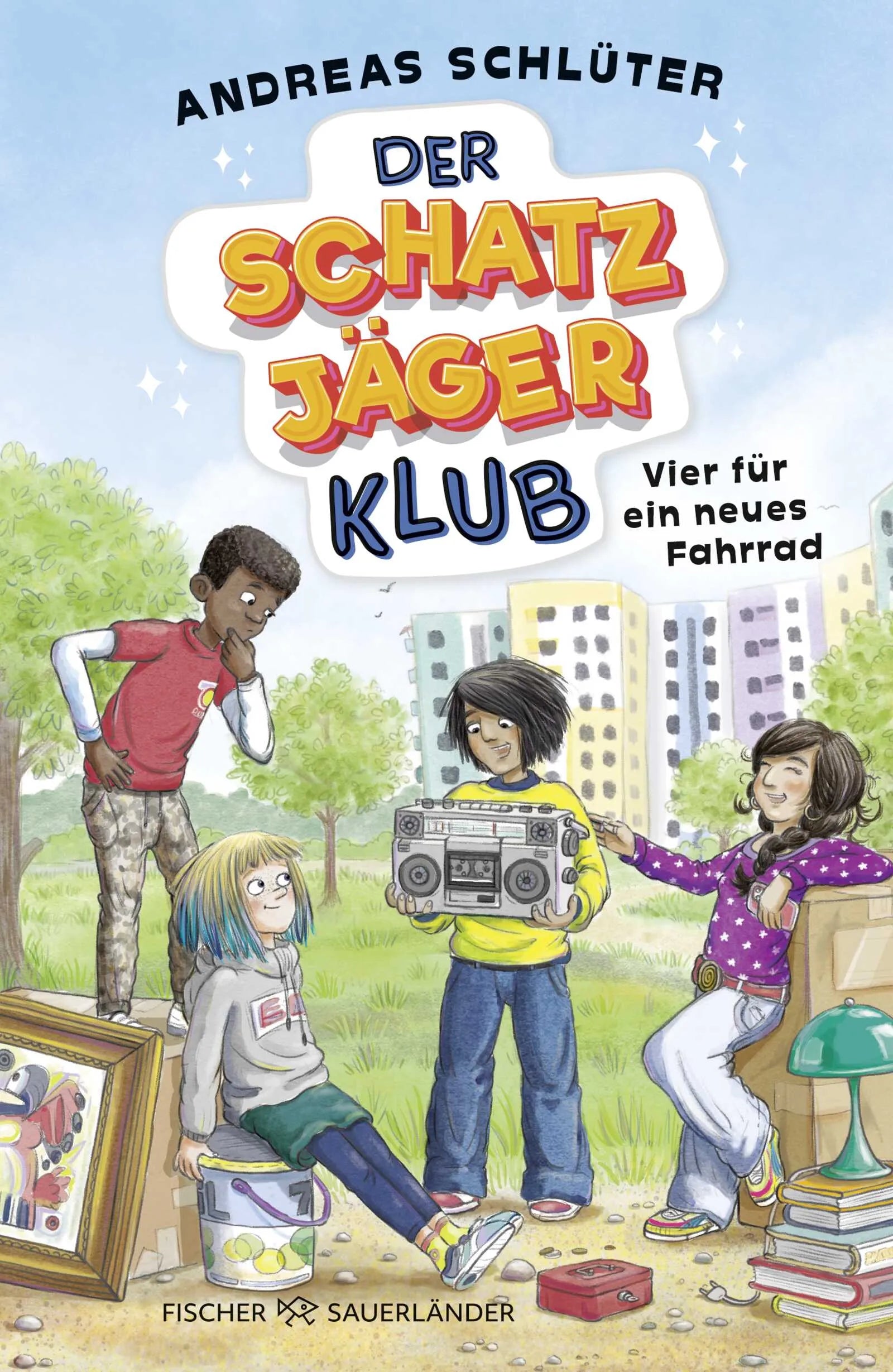 Cover: Der Schatzjäger-Klub – Vier für ein neues Fahrrad (Hardcover) von Andreas Schlüter