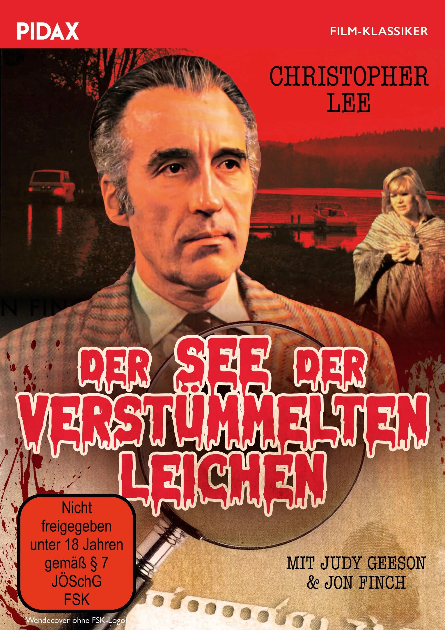 DVD-Cover: Der See der verstümmelten Leichen. Regie: Sidney Hayers