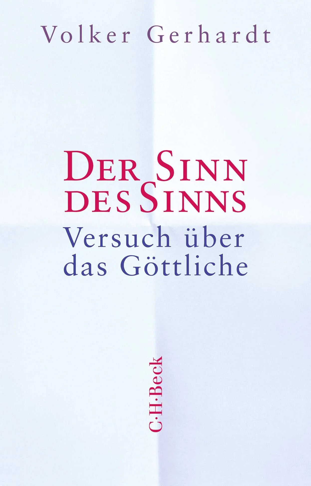 Buchcover von 'Der Sinn des Sinns' - Taschenbuch von Volker Gerhardt