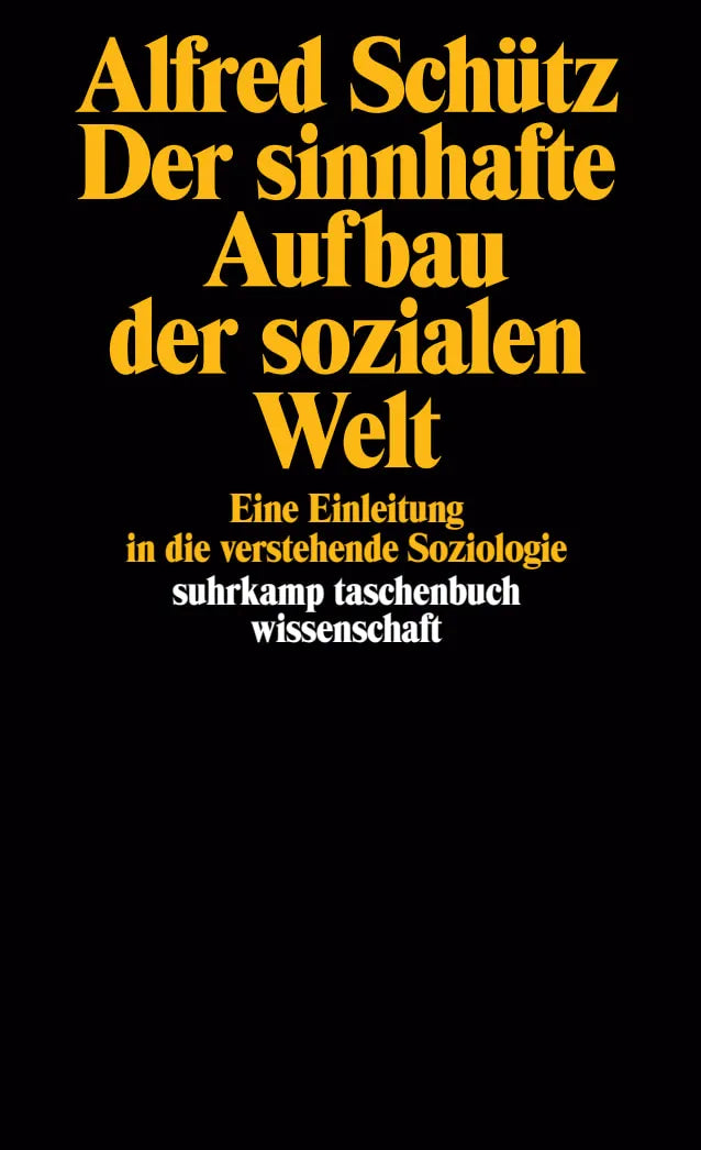 Buchcover von 'Der sinnhafte Aufbau der sozialen Welt' - Taschenbuch von Alfred Schütz
