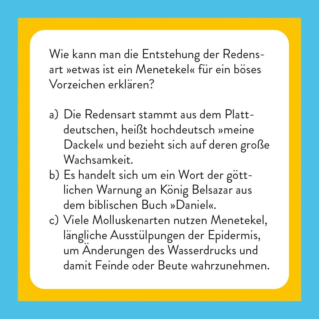 Der springende Punkt - Das Sprichwörter-Quiz – Ansicht
