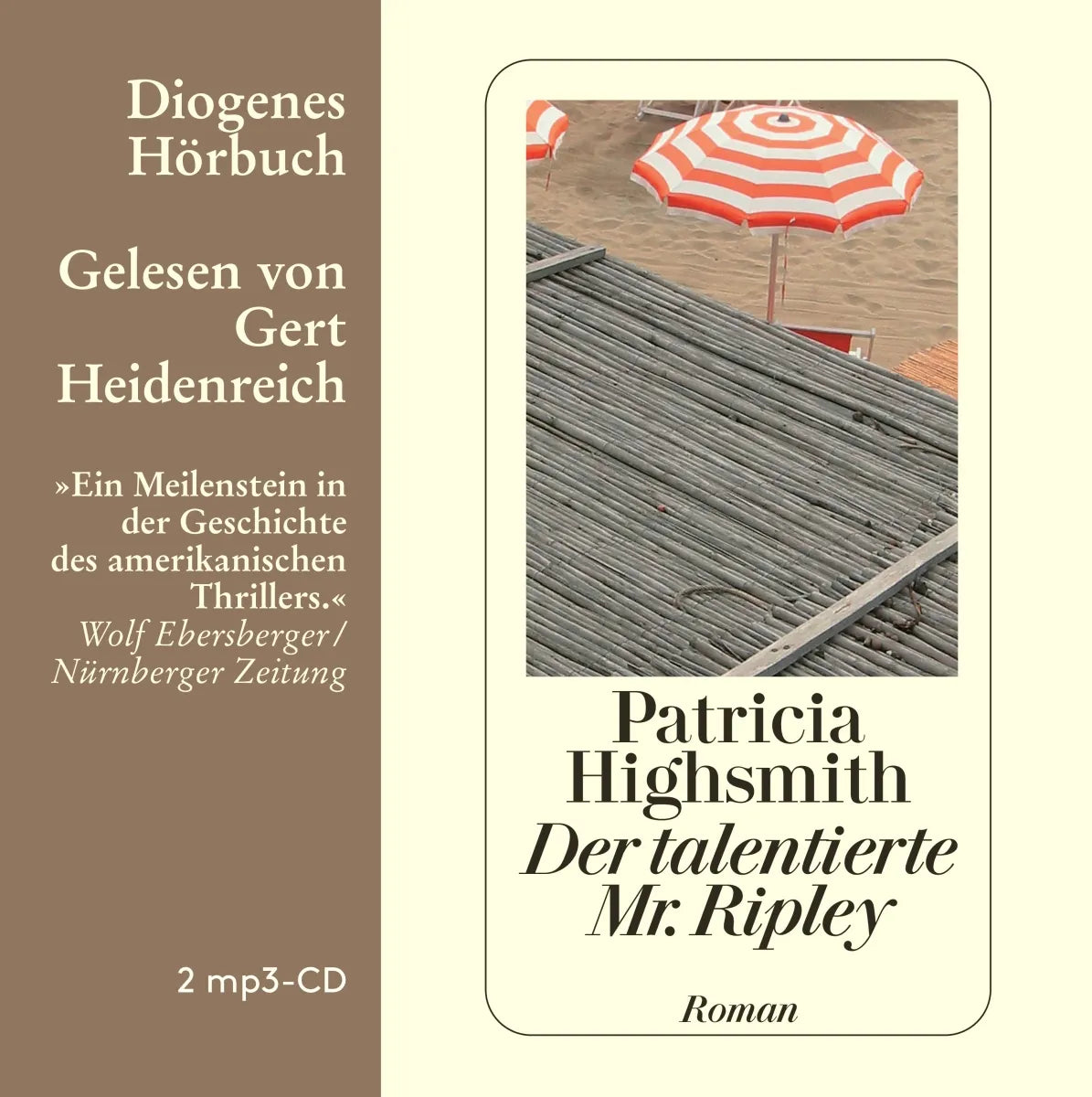 Buchcover von 'Der talentierte Mr. Ripley' - Hörbuch (CD) von Patricia Highsmith