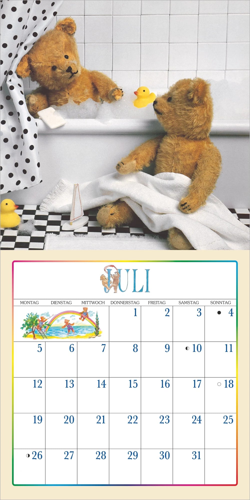 Der Teddybär Kalender 2027 – Ansicht