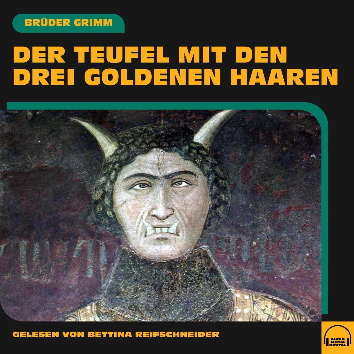 Cover: Der Teufel mit den drei goldenen Haaren (Hörbuch Download) von Brüder Grimm