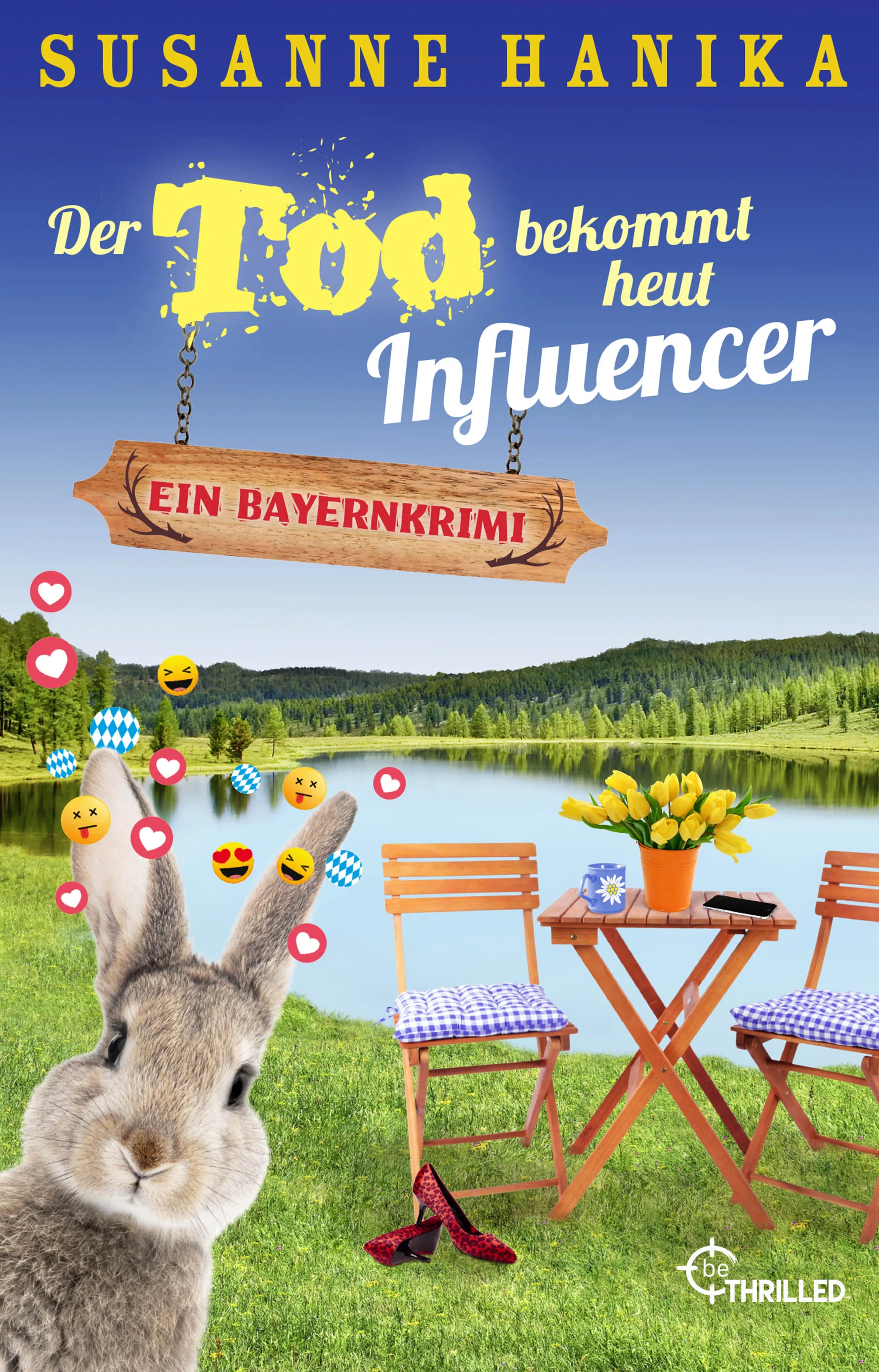 Buchcover von 'Der Tod bekommt heut Influencer' - Taschenbuch von Susanne Hanika
