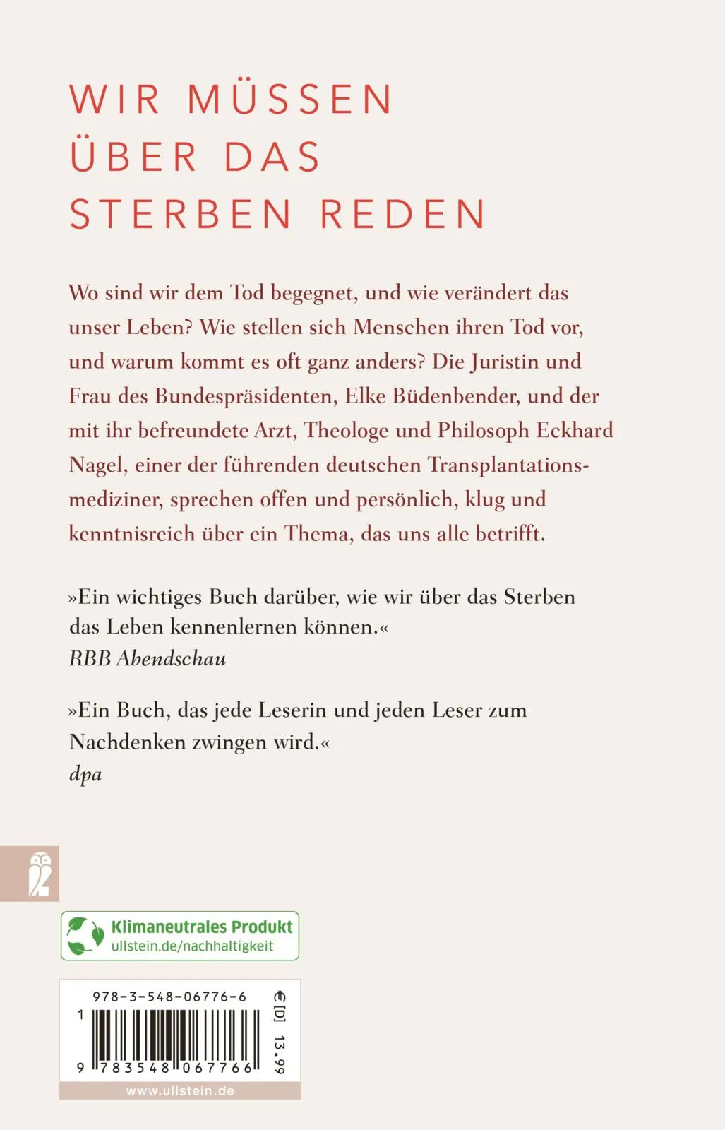 Buchrückseite von 'Der Tod ist mir nicht unvertraut' mit Klappentext - Taschenbuch