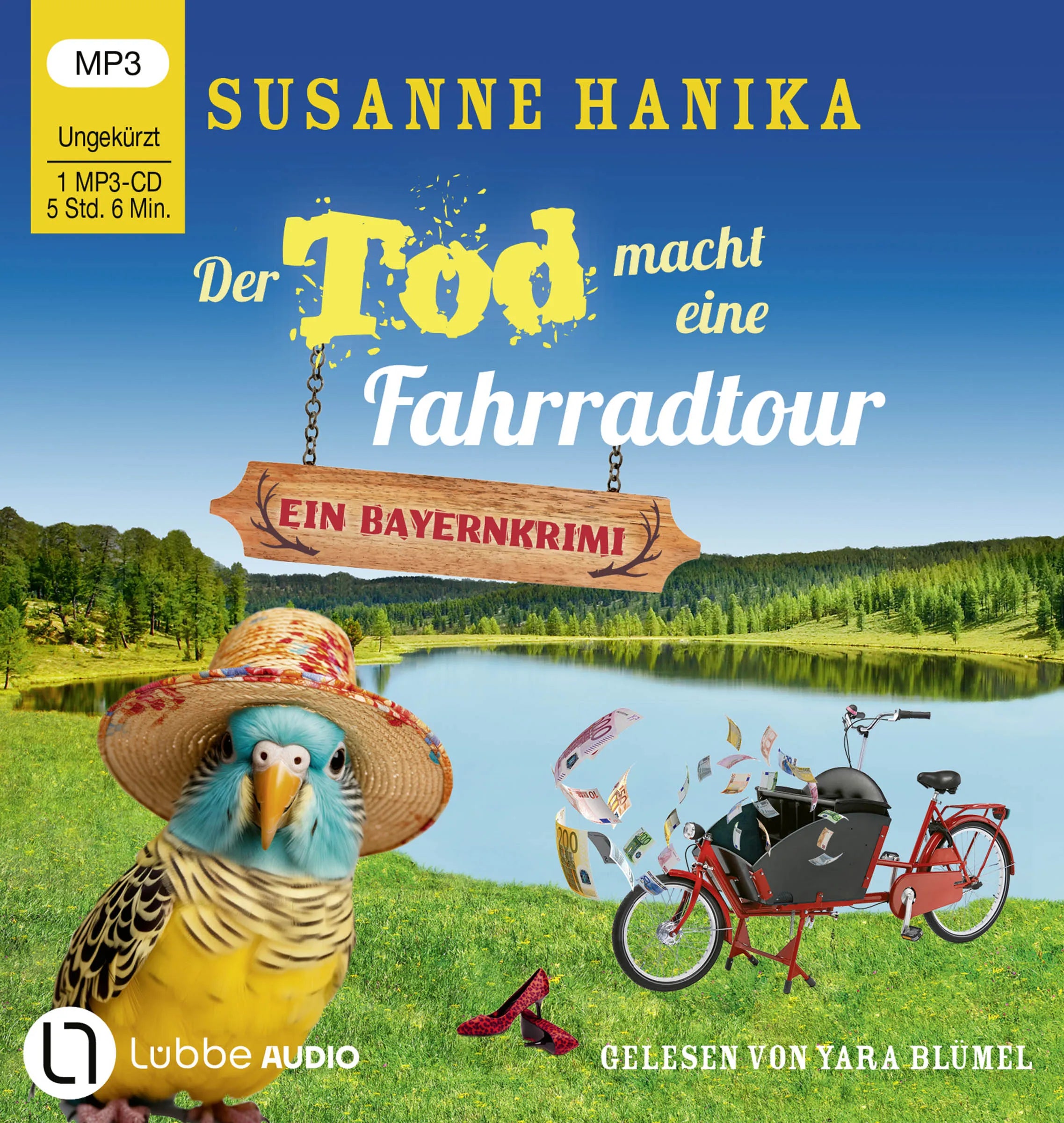 Buchcover von 'Der Tod macht eine Fahrradtour' - Hörbuch (CD) von Susanne Hanika