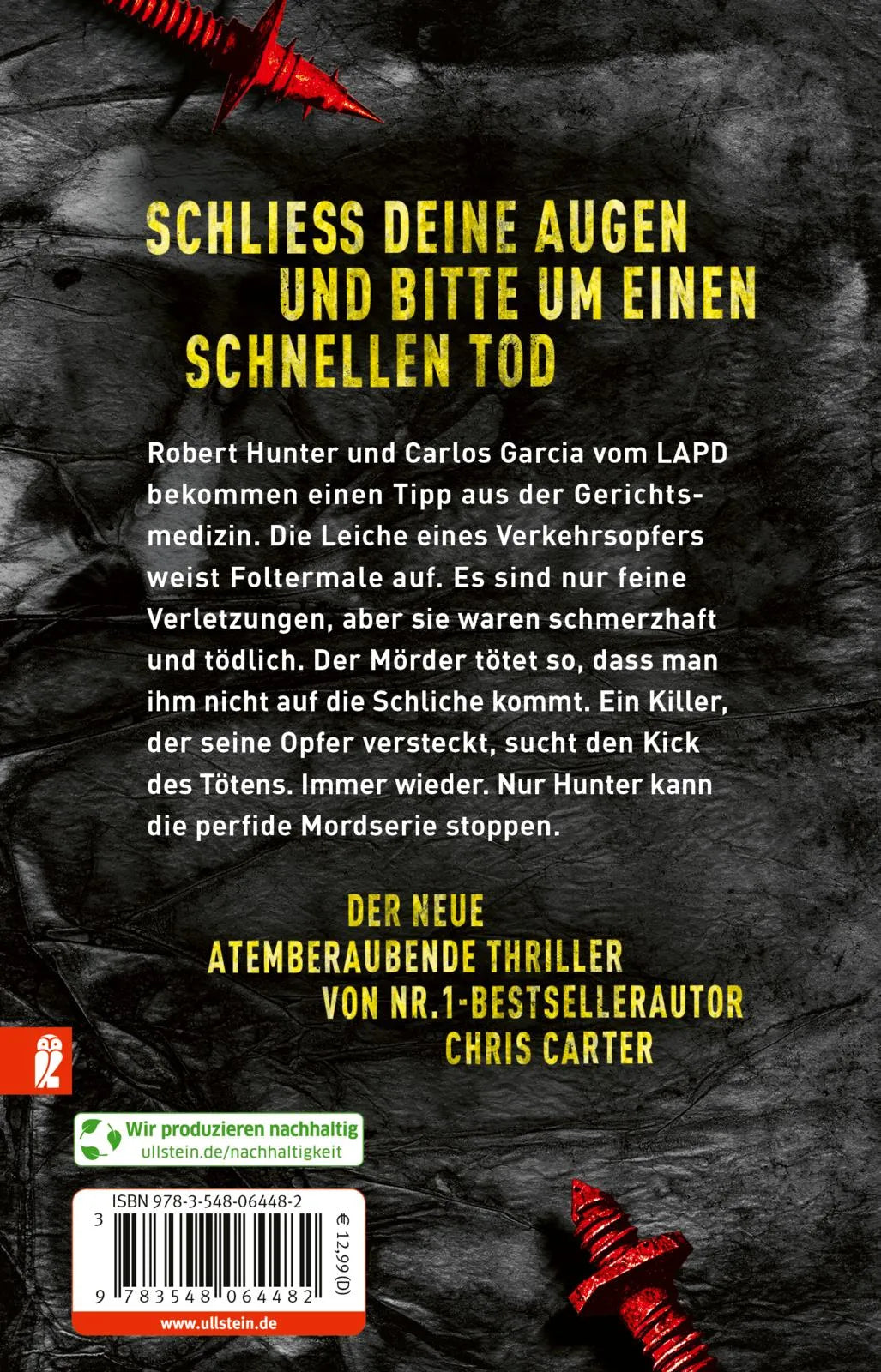 Rückseite: Der Totenarzt (Taschenbuch)