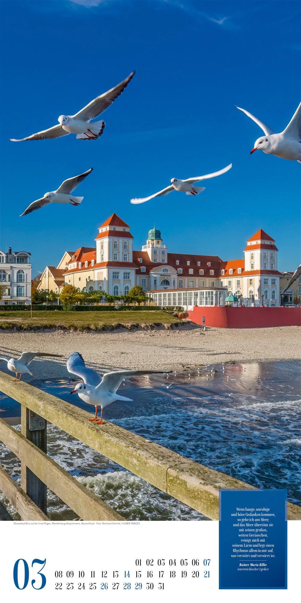 Der Traum vom Meer Literatur-Kalender 2027 – Ansicht