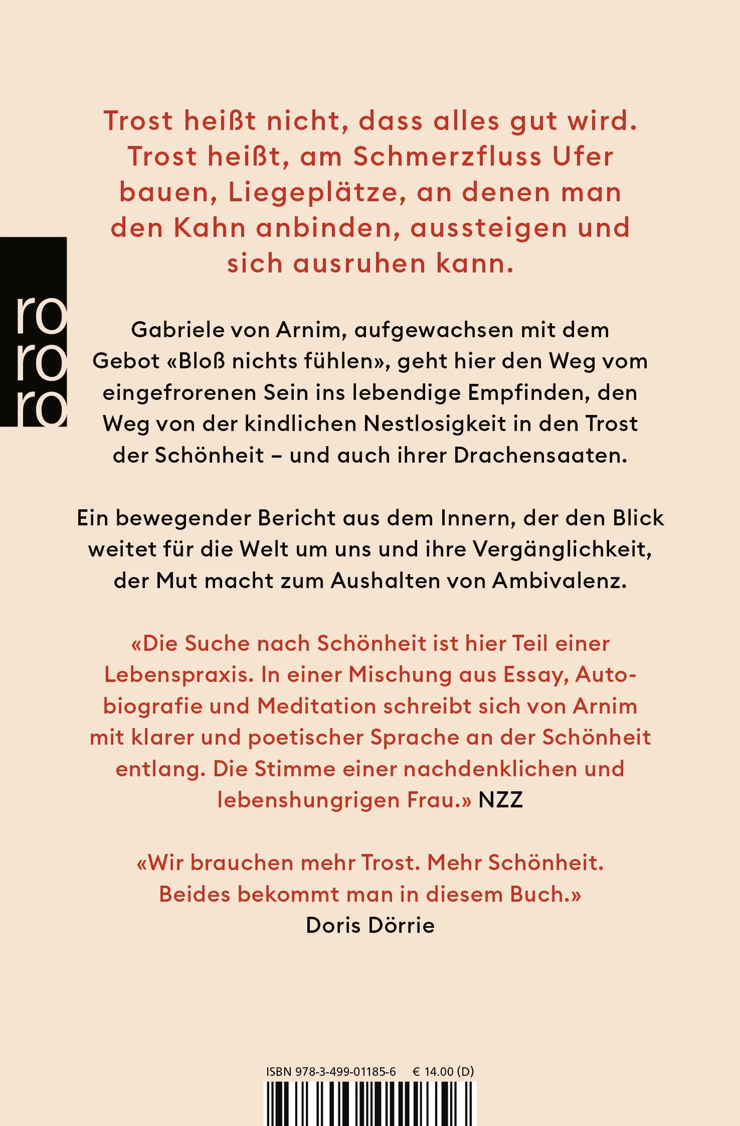 Rückseite: Der Trost der Schönheit (Taschenbuch)