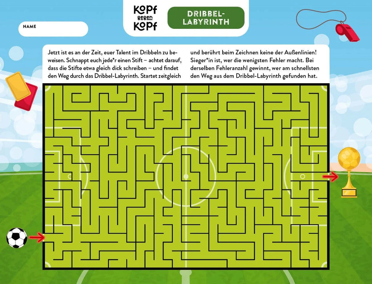 Der ultimative Spielblock: Kopf gegen Kopf – Fußball: Ran an den Ball! – Ansicht