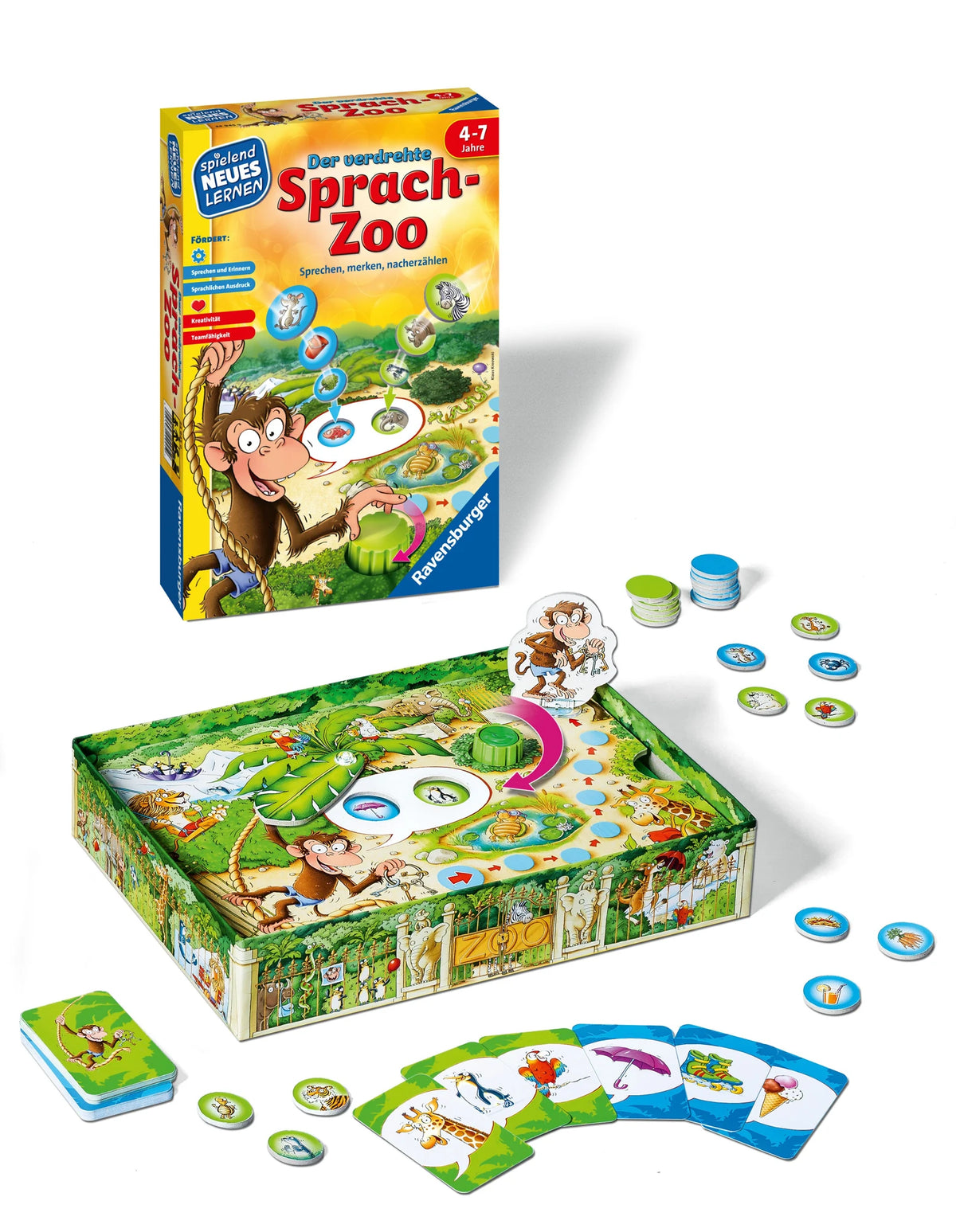 Der verdrehte Sprach-Zoo - Kinderspiel ab 4 Jahre – Ansicht