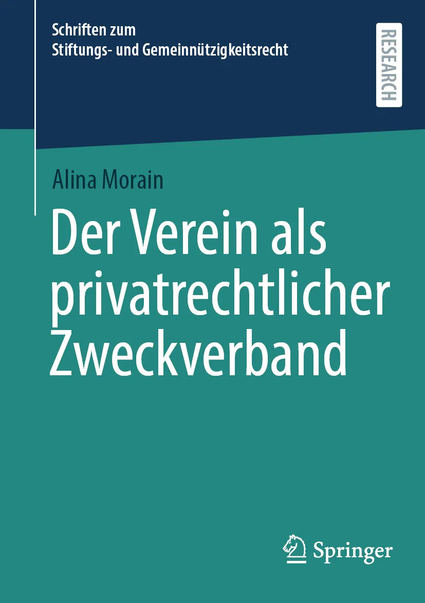 Cover: Der Verein als privatrechtlicher Zweckverband (E-Book) von Alina Morain