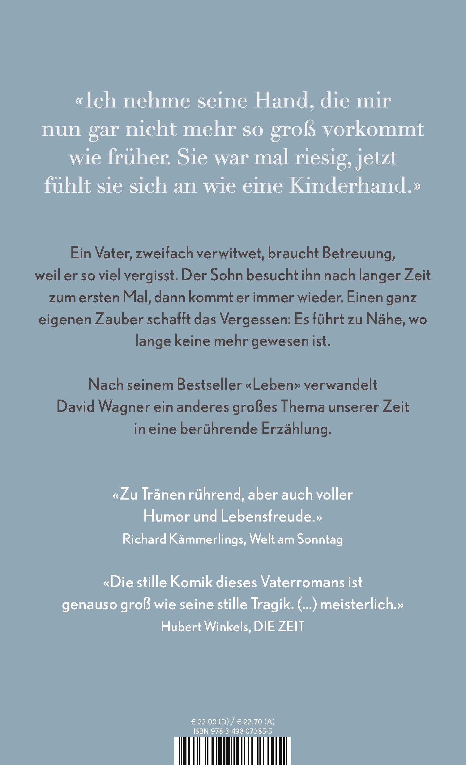 Buchrückseite von 'Der vergessliche Riese' mit Klappentext - Gebundene Ausgabe